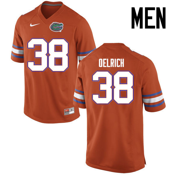 Men Florida Gators #38 Nick Oelrich College Football Jerseys Sale-Orange
